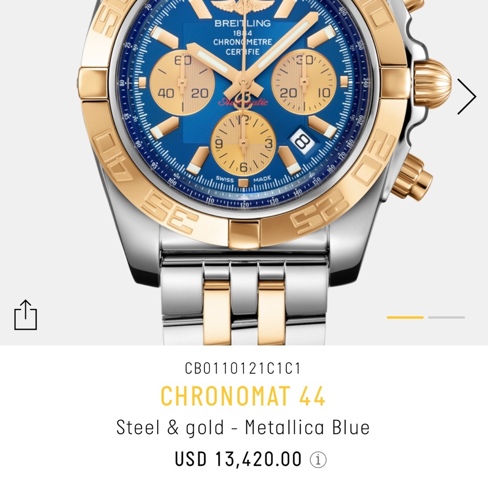 Breitling Chronomat 44 Two Tone - Picture 3 of 3